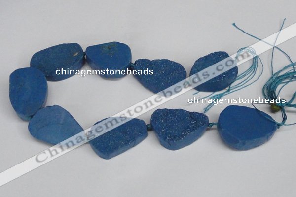 CNG1421 15.5 inches 25*35mm - 30*40mm freeform agate beads