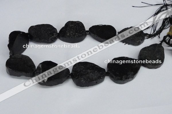 CNG1422 15.5 inches 25*35mm - 30*40mm freeform agate beads