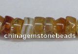 CNG1440 15.5 inches 6*12mm - 10*12mm nuggets agate gemstone beads