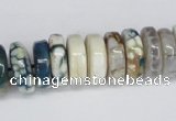 CNG1444 15.5 inches 6*15mm - 8*15mm nuggets agate gemstone beads