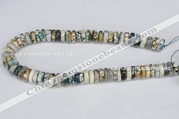 CNG1444 15.5 inches 6*15mm - 8*15mm nuggets agate gemstone beads