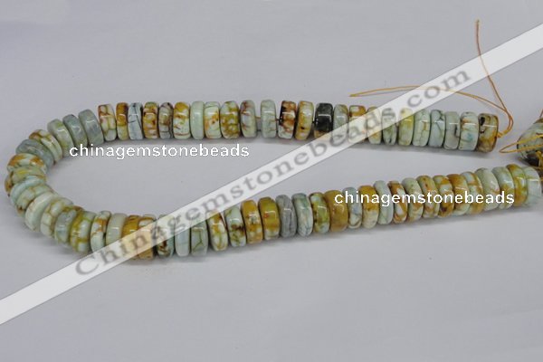 CNG1445 15.5 inches 6*15mm - 8*15mm nuggets agate gemstone beads