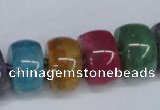 CNG1451 15.5 inches 10*18mm nuggets agate gemstone beads