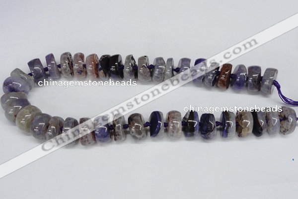 CNG1453 15.5 inches 8*20mm - 10*20mm nuggets agate gemstone beads