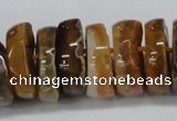 CNG1456 15.5 inches 8*25mm - 12*25mm nuggets agate gemstone beads