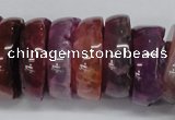 CNG1457 15.5 inches 8*25mm - 12*25mm nuggets agate gemstone beads