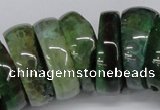 CNG1461 15.5 inches 11*30mm - 13*30mm nuggets agate gemstone beads