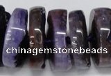 CNG1465 15.5 inches 12*35mm nuggets agate gemstone beads