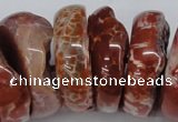 CNG1468 15.5 inches 12*35mm nuggets agate gemstone beads