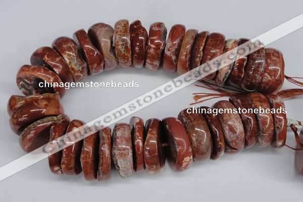 CNG1468 15.5 inches 12*35mm nuggets agate gemstone beads