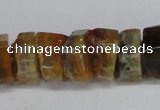 CNG1477 15.5 inches 8*15mm - 12*15mm nuggets agate gemstone beads