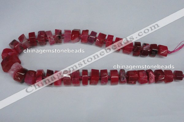 CNG1480 15.5 inches 10*15mm - 12*22mm nuggets agate gemstone beads