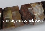 CNG1488 15.5 inches 10*30mm - 15*30mm nuggets agate gemstone beads