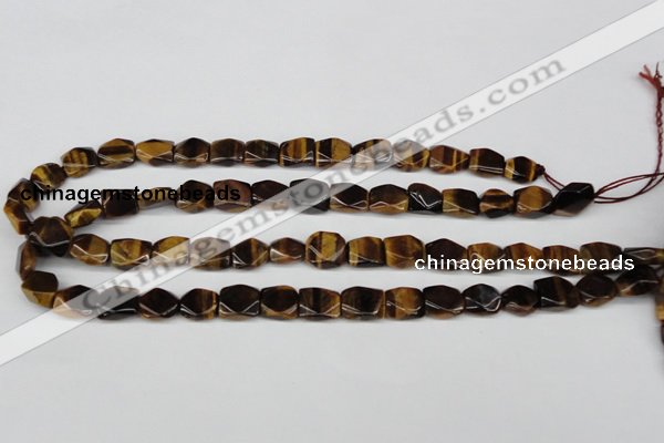 CNG15 15.5 inches 10*12mm faceted nuggets yellow tiger eye beads