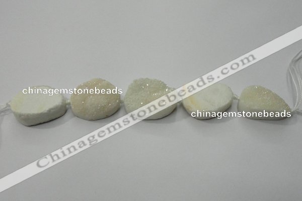 CNG1510 8 inches 20*30mm - 25*35mm freeform agate beads