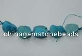 CNG1514 8 inches 20*30mm - 25*35mm freeform agate beads