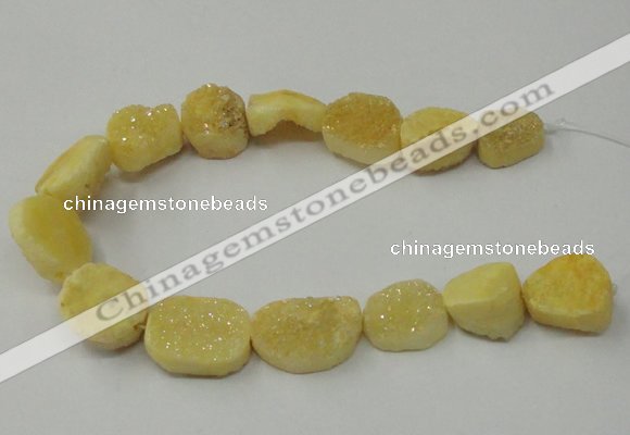 CNG1518 8 inches 12*16mm - 15*22mm freeform agate beads