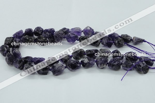 CNG1545 15.5 inches 10*14mm - 12*16mm nuggets amethyst beads