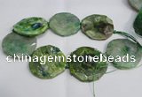 CNG1552 15.5 inches 50*52mm faceted freeform agate beads