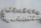 CNG1575 18*25mm - 20*30mm nuggets plated druzy agate beads