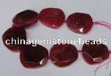 CNG1605 15.5 inches 45*50mm faceted freeform agate beads