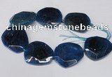 CNG1607 15.5 inches 45*50mm faceted freeform agate beads