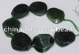 CNG1608 15.5 inches 45*50mm faceted freeform agate beads