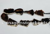 CNG1615 15.5 inches 25*35mm - 30*45mm freeform agate gemstone beads