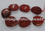 CNG1628 15.5 inches 40*45mm - 45*50mm faceted freeform agate beads