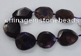 CNG1629 15.5 inches 40*45mm - 45*50mm faceted freeform agate beads