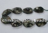 CNG1632 15.5 inches 30*40mm - 35*45mm faceted freeform agate beads