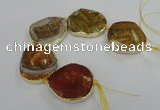 CNG1637 8 inches 40*45mm - 45*50mm freeform agate beads