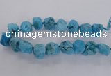 CNG1645 15.5 inches 18*25mm - 22*30mm nuggets plated druzy agate beads