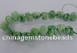 CNG1646 15.5 inches 18*25mm - 22*30mm nuggets plated druzy agate beads