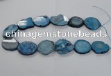 CNG1657 15.5 inches 25*30mm - 30*35mm freeform druzy agate beads