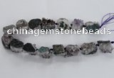 CNG1662 15.5 inches 20*25mm - 25*30mm nuggets druzy amethyst beads