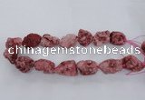 CNG1666 15.5 inches 18*25mm - 22*30mm nuggets plated druzy agate beads