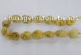 CNG1667 15.5 inches 18*25mm - 22*30mm nuggets plated druzy agate beads