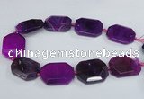 CNG1680 15.5 inches 30*40mm freeform agate gemstone beads wholesale