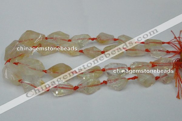 CNG1701 15.5 inches 15*20mm - 18*35mm nuggets citrine beads
