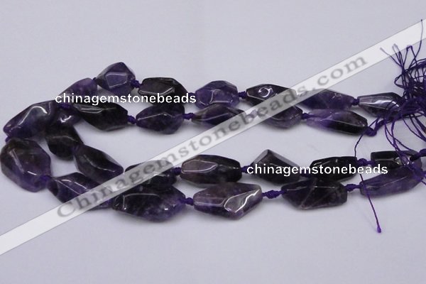 CNG1705 15.5 inches 15*20mm - 18*35mm nuggets amethyst beads