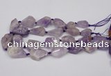 CNG1706 15.5 inches 15*20mm - 18*35mm nuggets lavender amethyst beads