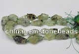 CNG1709 15.5 inches 15*20mm - 18*35mm nuggets prehnite beads