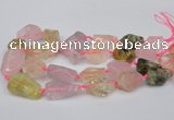 CNG1710 15.5 inches 15*20mm - 18*35mm nuggets mixed quartz beads