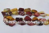 CNG1730 15.5 inches 15*20mm - 20*30mm nuggets mookaite beads