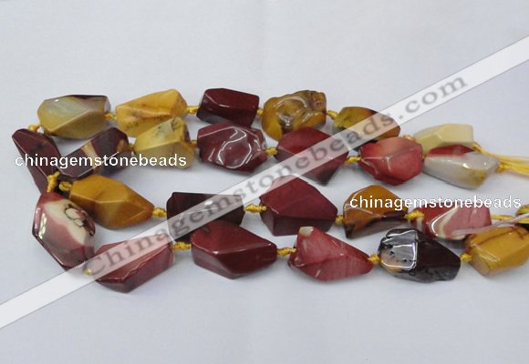 CNG1730 15.5 inches 15*20mm - 20*30mm nuggets mookaite beads