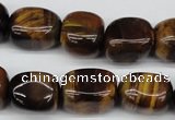 CNG18 15.5 inches 12*17mm nuggets yellow tiger eye gemstone beads