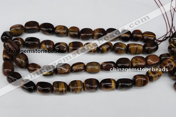 CNG18 15.5 inches 12*17mm nuggets yellow tiger eye gemstone beads