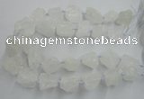 CNG1820 15.5 inches 20*25mm - 25*30mm nuggets white crystal beads