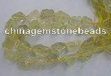 CNG1823 15.5 inches 20*25mm - 25*30mm nuggets lemon quartz beads